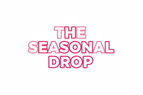 The Seasonal Drop logo with white background